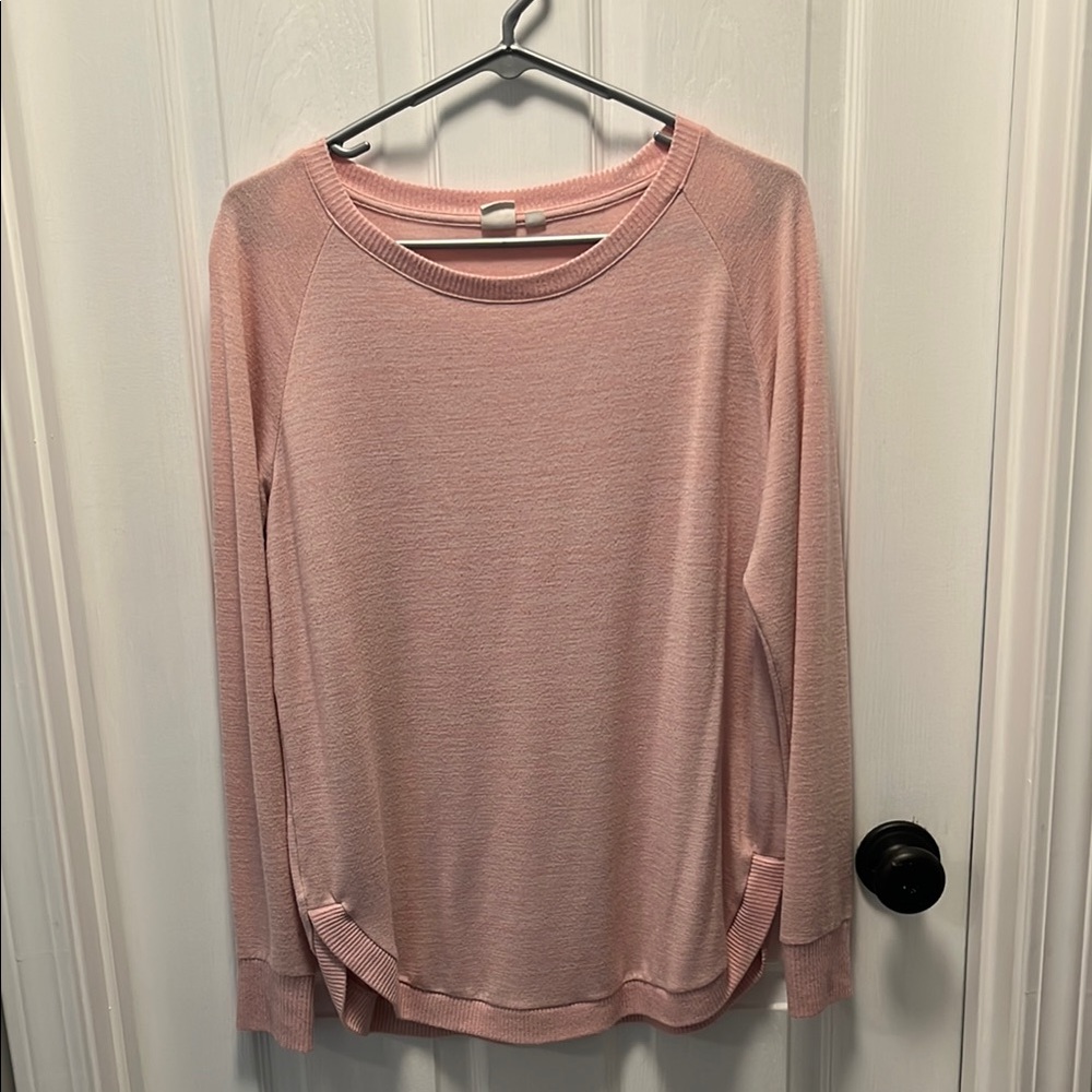 GAP Pink Long Sleeve Relaxed Sweatshirt